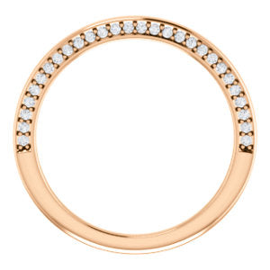 Hidden Diamond Wedding Band - I Heart Moissanites