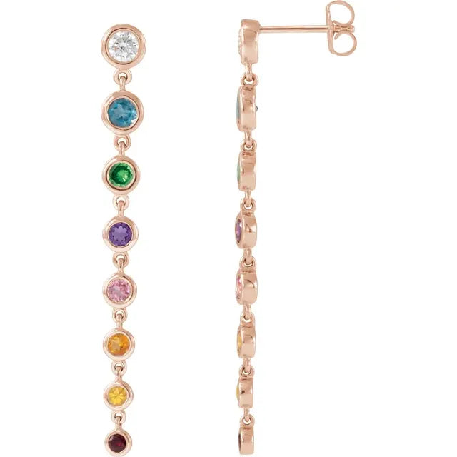 Rainbow Drop Earrings