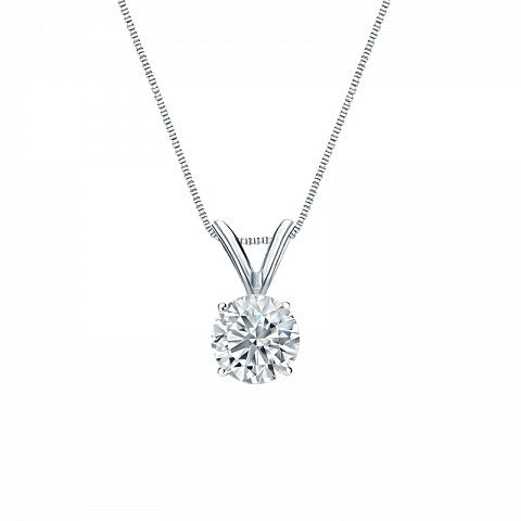 4 Claw Solitaire Pendant - I Heart Moissanites