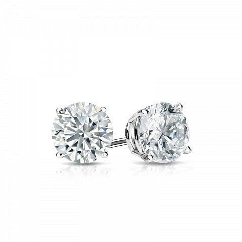 Solitaire Stud Earrings - I Heart Moissanites