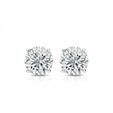 Solitaire Stud Earrings - I Heart Moissanites