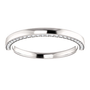 Hidden Diamond Wedding Band - I Heart Moissanites