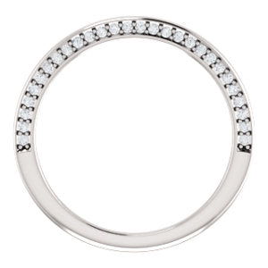 Hidden Diamond Wedding Band - I Heart Moissanites