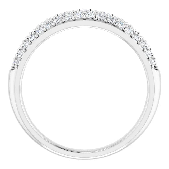 Lab Diamond Pave Cluster Ring