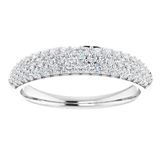 Lab Diamond Pave Cluster Ring