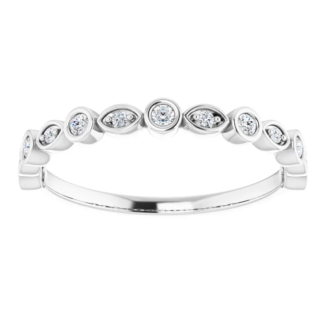 Moissanite Anniversary Band