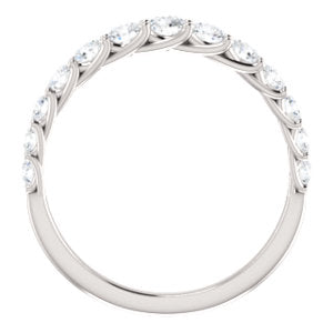 Moissanite Anniversary Band