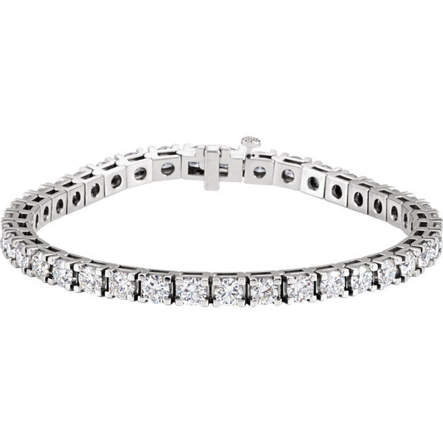 9.25ct Claw Set Tennis Bracelet - I Heart Moissanites