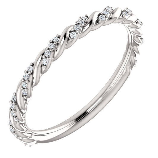 Moissanite Anniversary Band - I Heart Moissanites