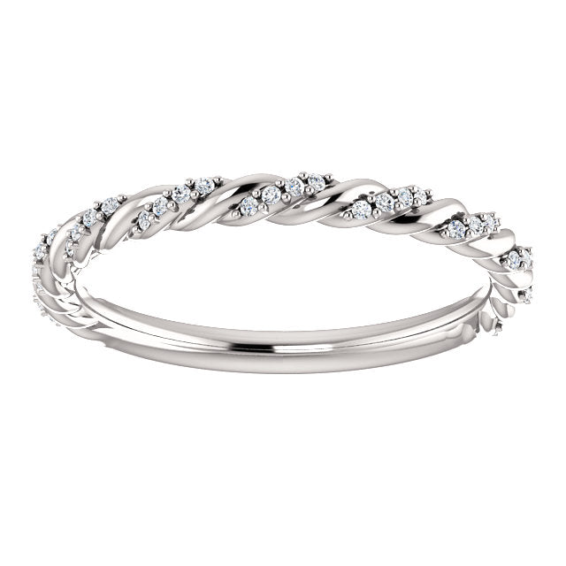 Moissanite Anniversary Band - I Heart Moissanites