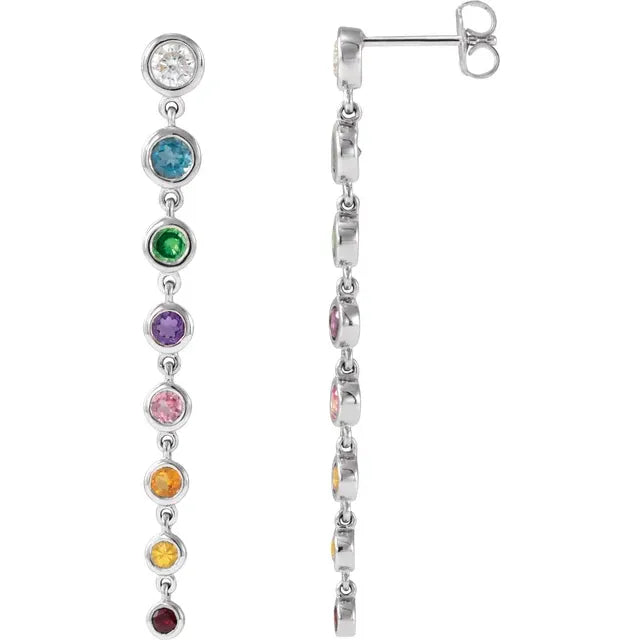 Rainbow Drop Earrings