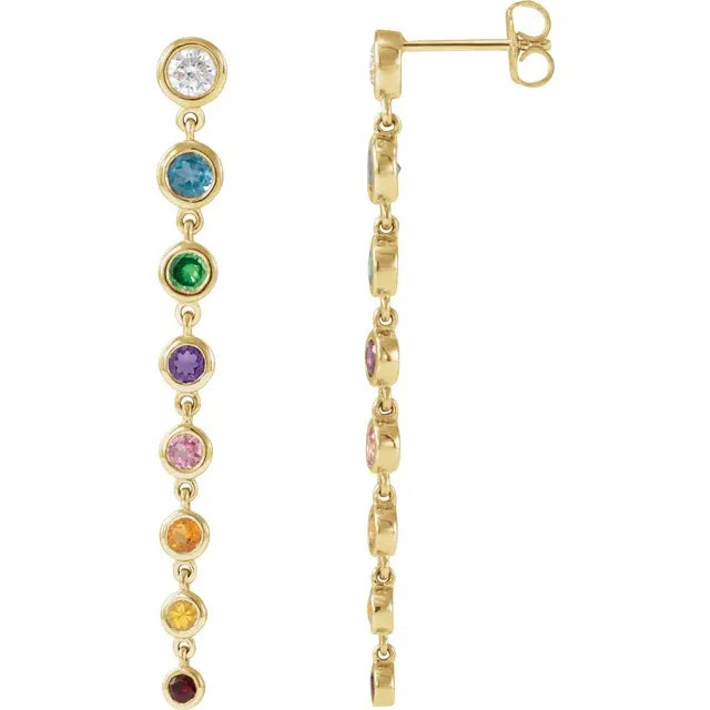 Rainbow Drop Earrings