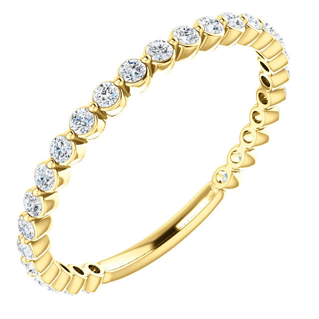 Moissanite Anniversary Band - I Heart Moissanites