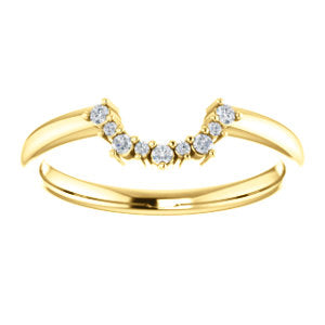 Moissanite Contour Wedding Band - I Heart Moissanites