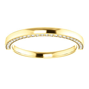 Hidden Diamond Wedding Band - I Heart Moissanites
