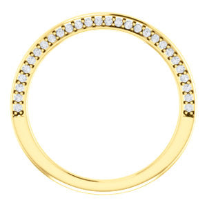 Hidden Diamond Wedding Band - I Heart Moissanites