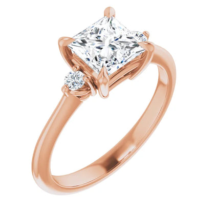 Princess Accent Engagement Ring