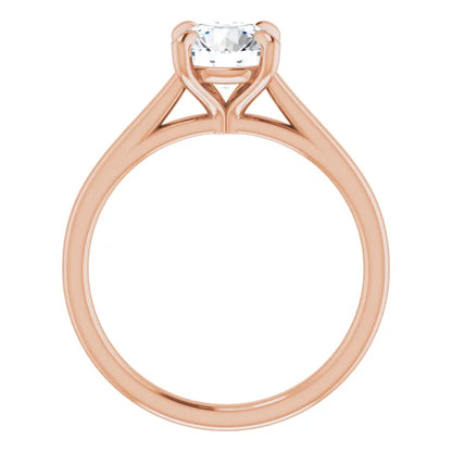 Four Claw Round Brilliant Solitaire Engagement Ring