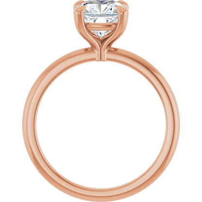 Cushion Solitaire Engagement Ring