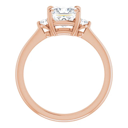 Princess Accent Engagement Ring