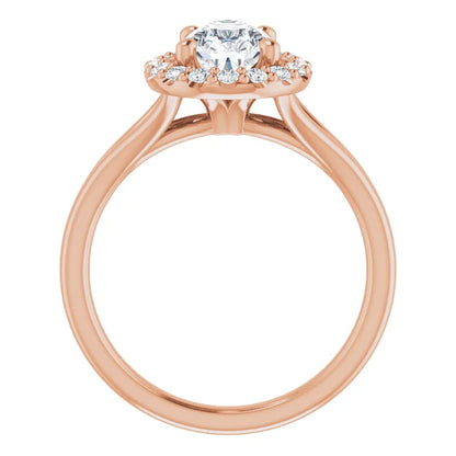 Pear Halo Style Engagement Ring