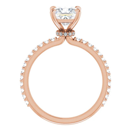Princess Claw Set Style Engagement Ring