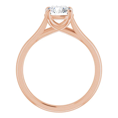 Four Claw Round Brilliant Solitaire Engagement Ring