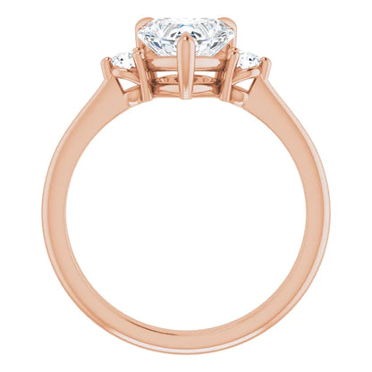 Heart Accent Engagement Ring