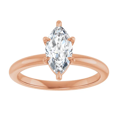 Marquise Solitaire Engagement Ring