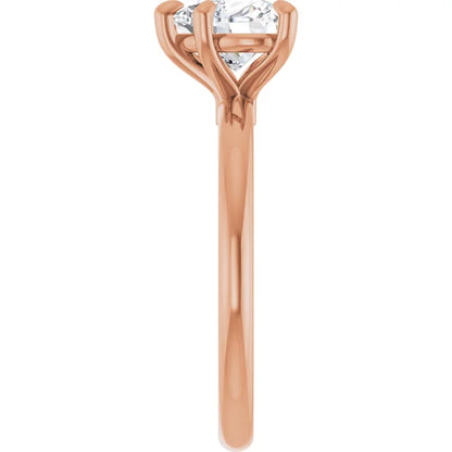 Heart Solitaire Engagement Ring