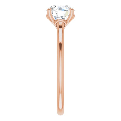 Four Claw Round Brilliant Solitaire Engagement Ring