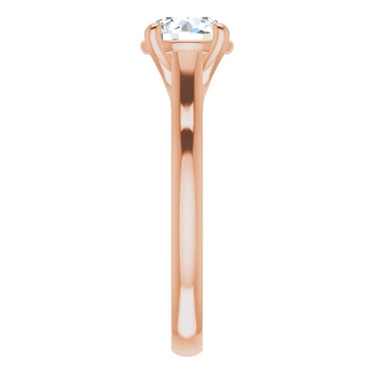 Four Claw Round Brilliant Solitaire Engagement Ring