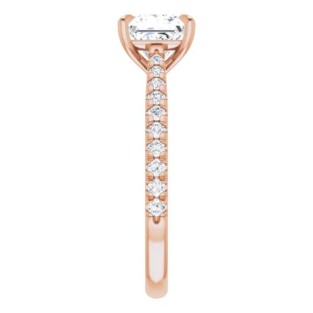 Princess Claw Set Style Engagement Ring