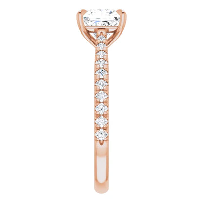 Princess Claw Set Style Engagement Ring
