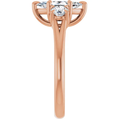 Marquise Accent Engagement Ring