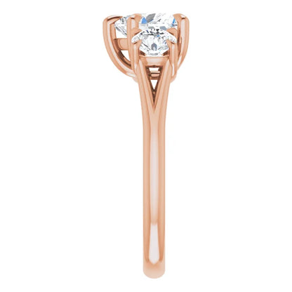 Heart Accent Engagement Ring