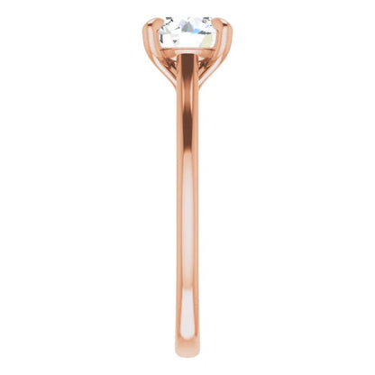 Four Claw Round Brilliant Solitaire Engagement Ring