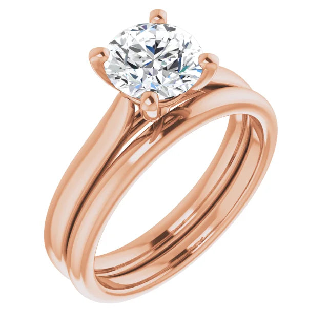 Four Claw Round Brilliant Solitaire Engagement Ring