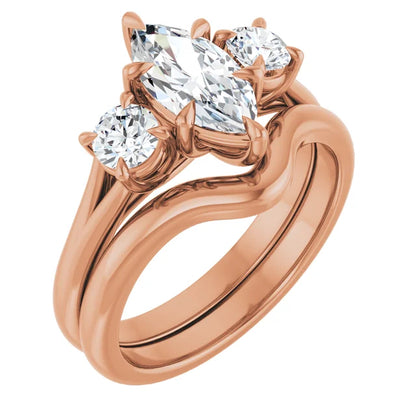 Marquise Accent Engagement Ring