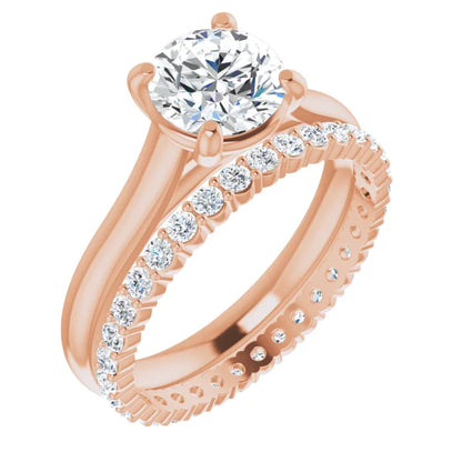 Four Claw Round Brilliant Solitaire Engagement Ring