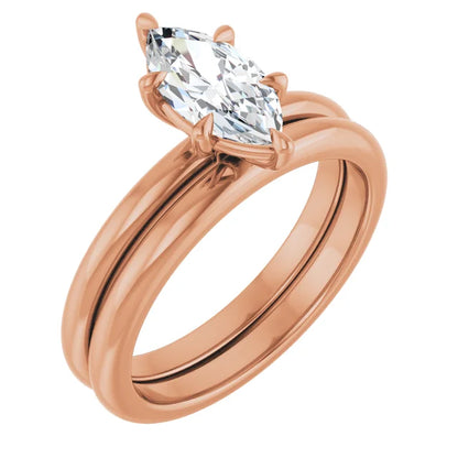Marquise Solitaire Engagement Ring