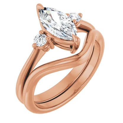 Marquise Accent Engagement Ring