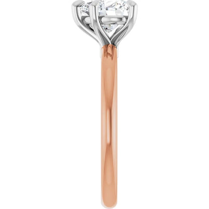 Heart Solitaire Engagement Ring