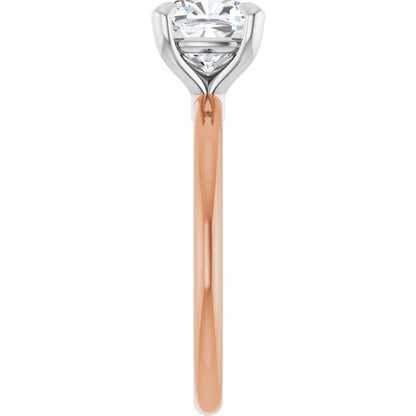 Cushion Solitaire Engagement Ring