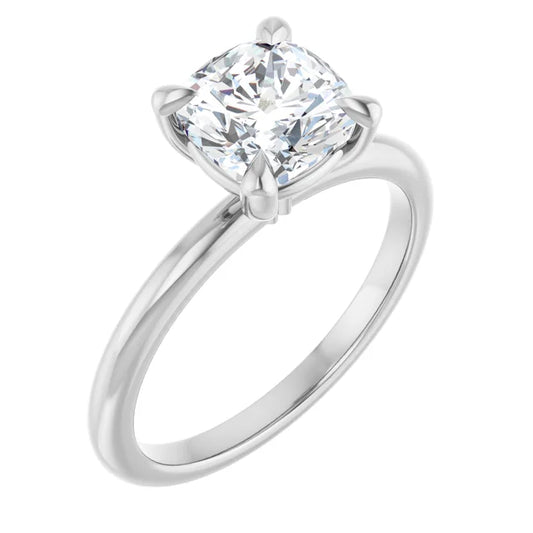 Cushion Solitaire Engagement Ring
