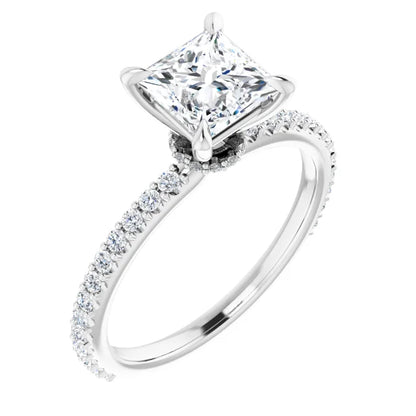Princess Claw Set Style Engagement Ring