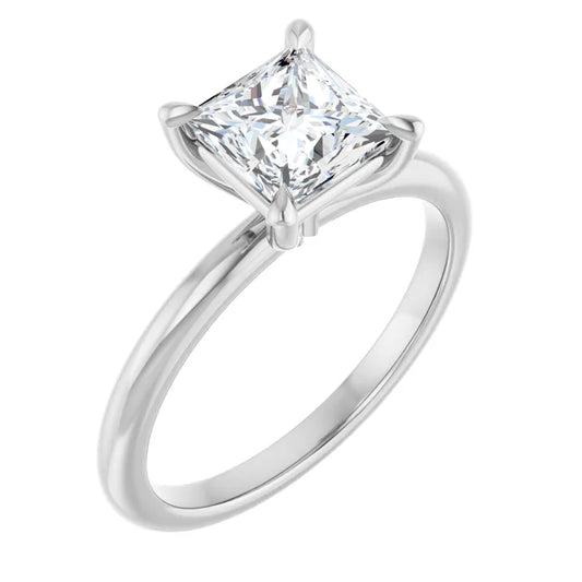Princess Solitaire Engagement Ring