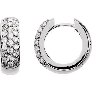 Moissanite Hoop Earrings