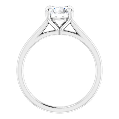 Four Claw Round Brilliant Solitaire Engagement Ring