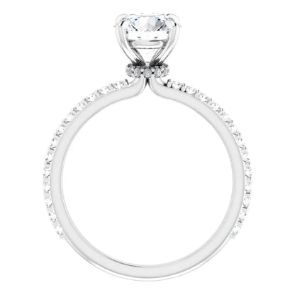 Round Brilliant Claw Set Style Engagement Ring